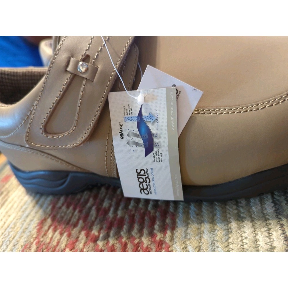 New With Tags Barefoot Freedom By Drew, Men's Tan Leather Loafers, 12XW Antwerp - Picture 2 of 10